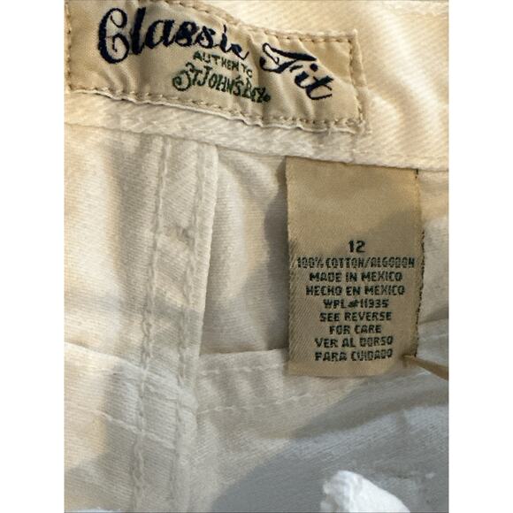 St. John's Bay Jeans Women's 12 White Light Wash Straight Leg Jeans - Picture 6 of 6